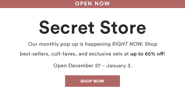 Julep January 2019 Secret Store Open!
