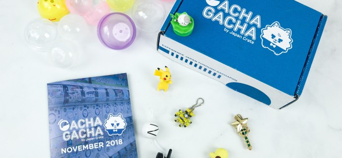 Gacha Gacha Crate November 2018 Subscription Box Review + Coupon