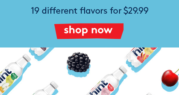 Hint Water New Year Sale: Get 19 Flavors For Just $29.99 + FREE Shipping!