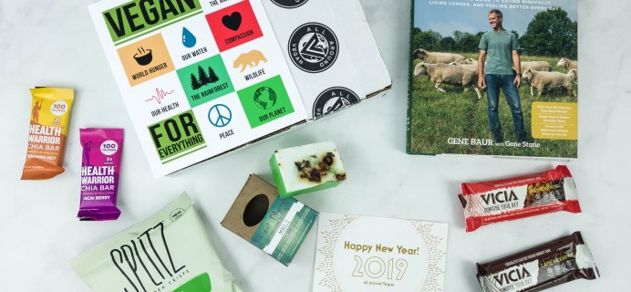 All Around Vegan Box January 2019 Subscription Box Review + Coupon