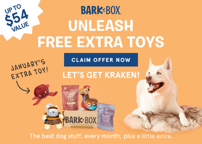 BarkBox Coupon: FREE Extra Toy Club 