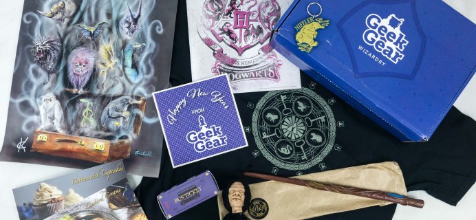 Geek Gear World of Wizardry December 2018 Subscription Box Review & Coupon