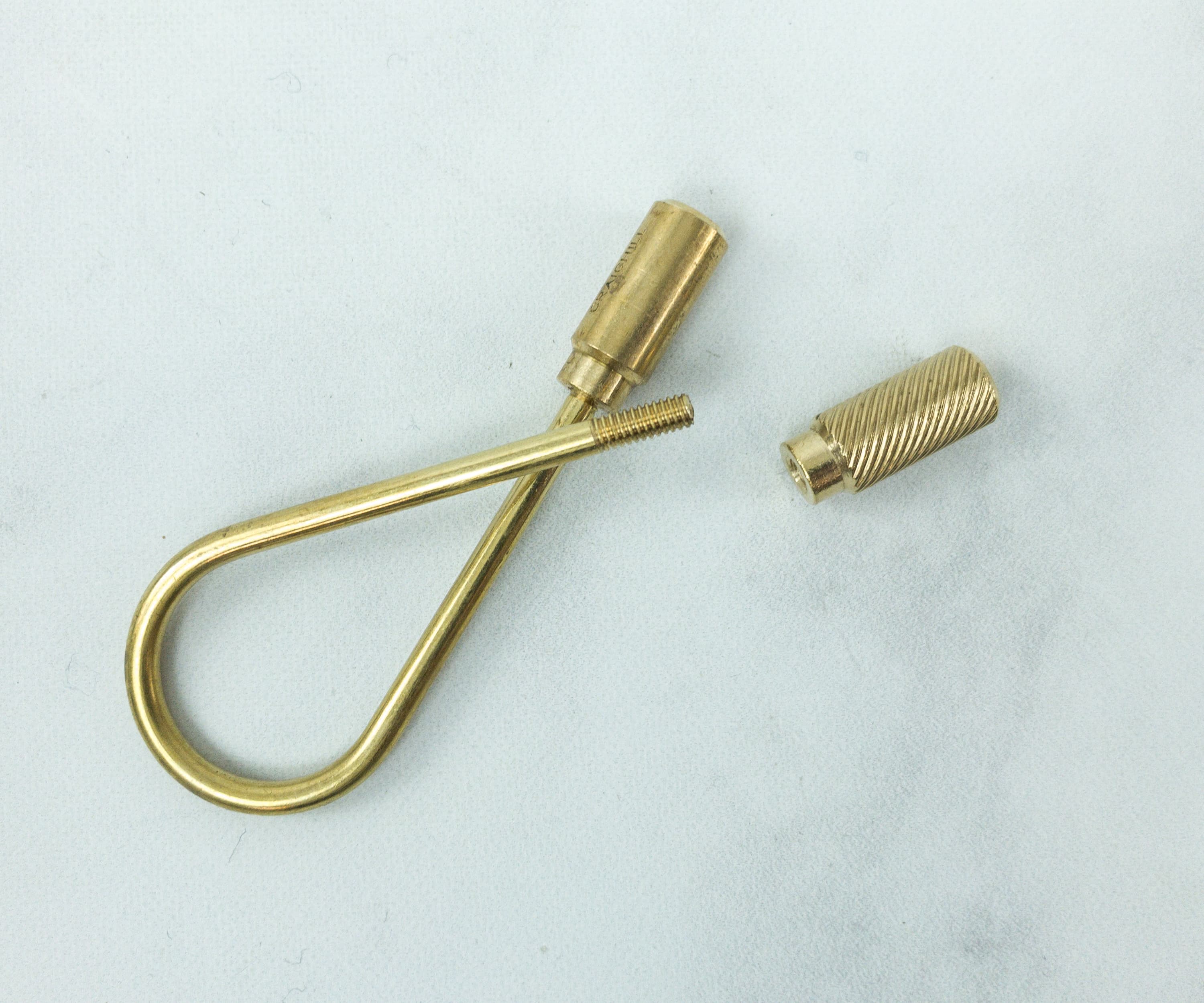 Craighill Closed Helix Keyring - Brass