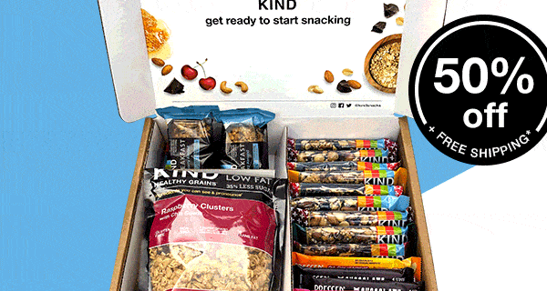 Kind Snack Club Snack Pack Coupon: Get 50% Off + Free Shipping!