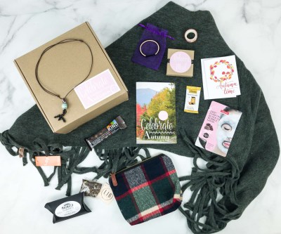 Rebecca Mail Deluxe Lifestyle Quarterly Subscription Box Review – Fall 2018