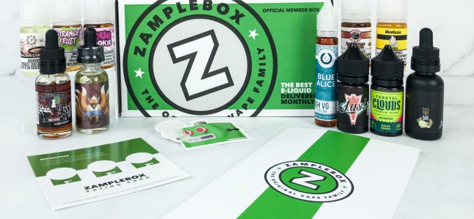 Zamplebox E-Juice January 2019 Subscription Box Review + Coupon!