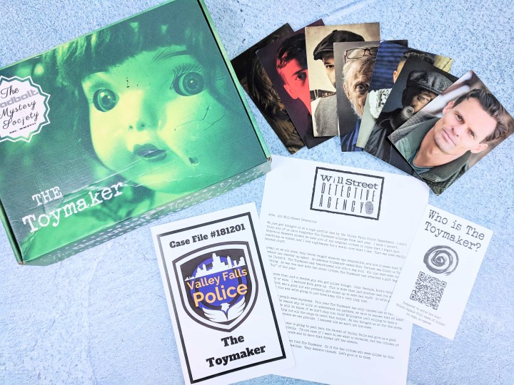 The Deadbolt Mystery Society Subscription Box Review December 2018