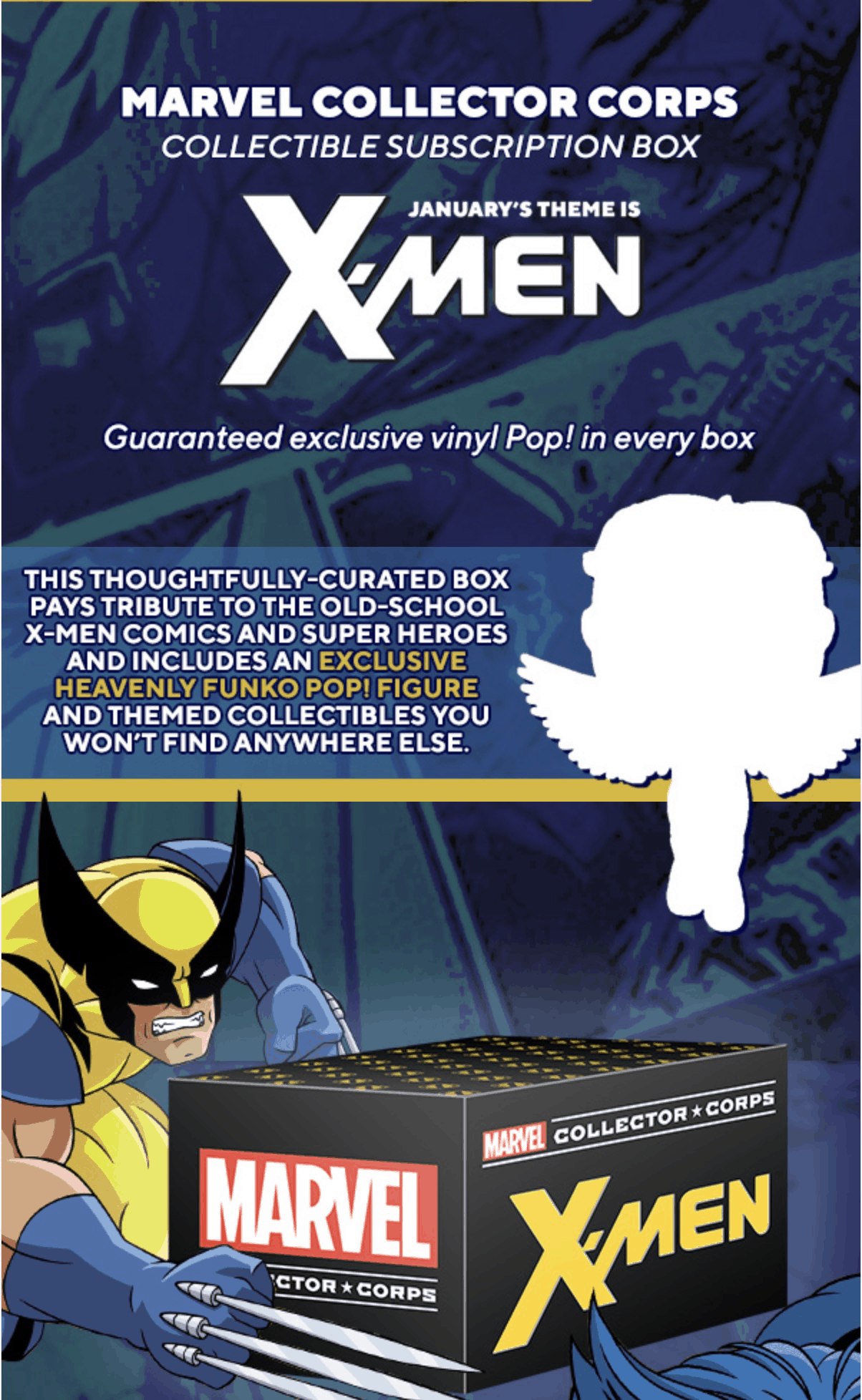 Funko Marvel Collector Corps Subscription Box - X-Men Theme, January 2019