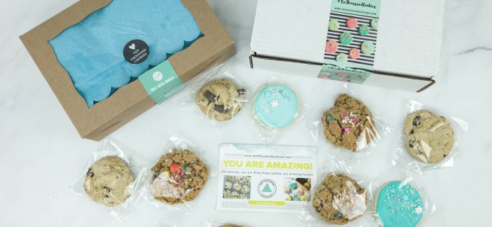 Ten Thousand Cookies Gluten Free Cookies January 2019 Subscription Box Review + Coupon!