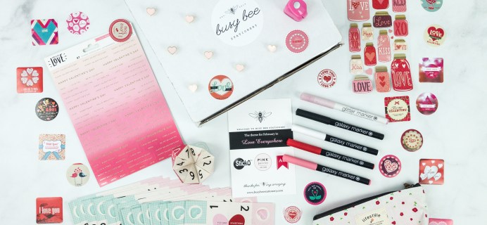 Busy Bee Stationery February 2019 Subscription Box Review