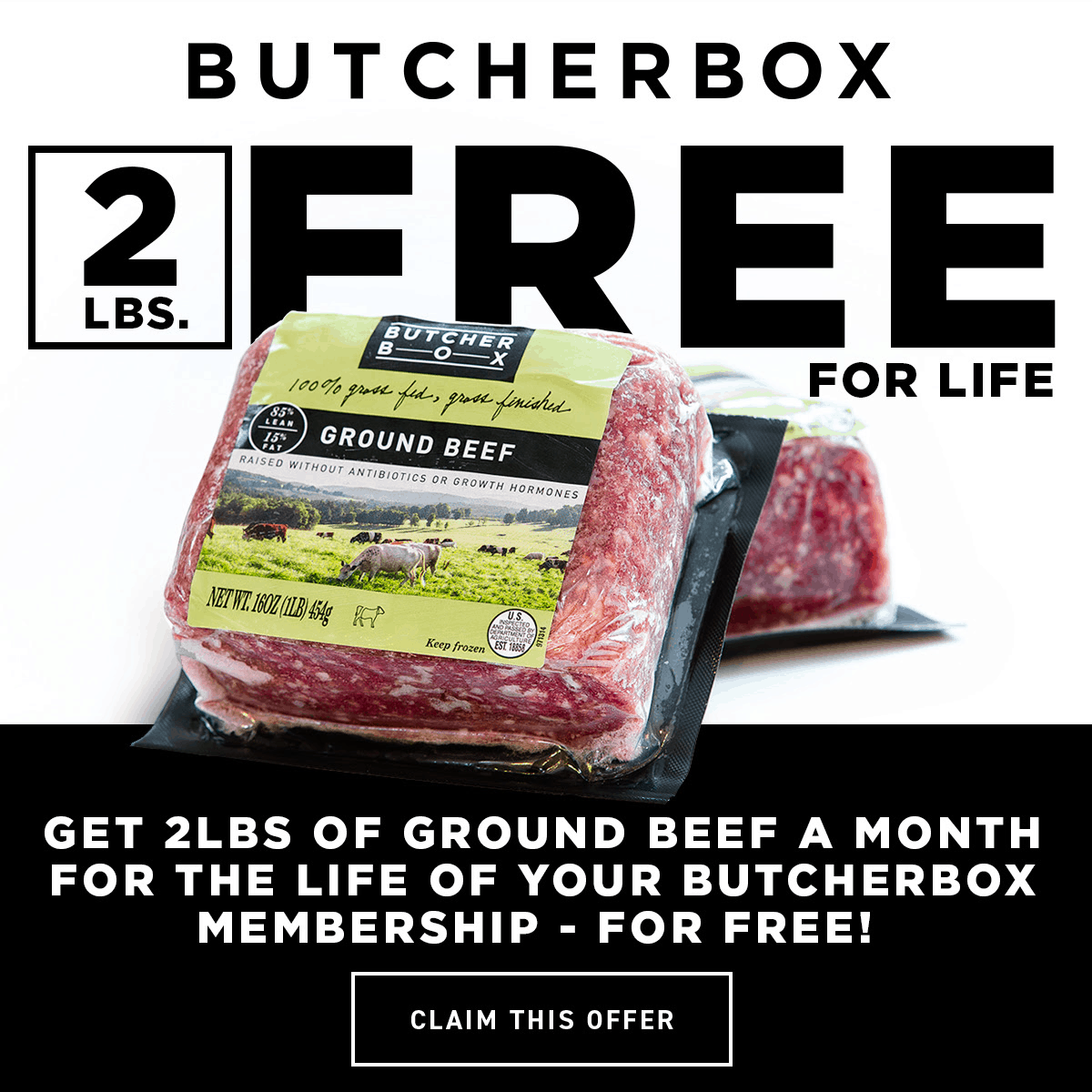 ButcherBox Deal: FREE Ground Beef For Life! - hello subscription