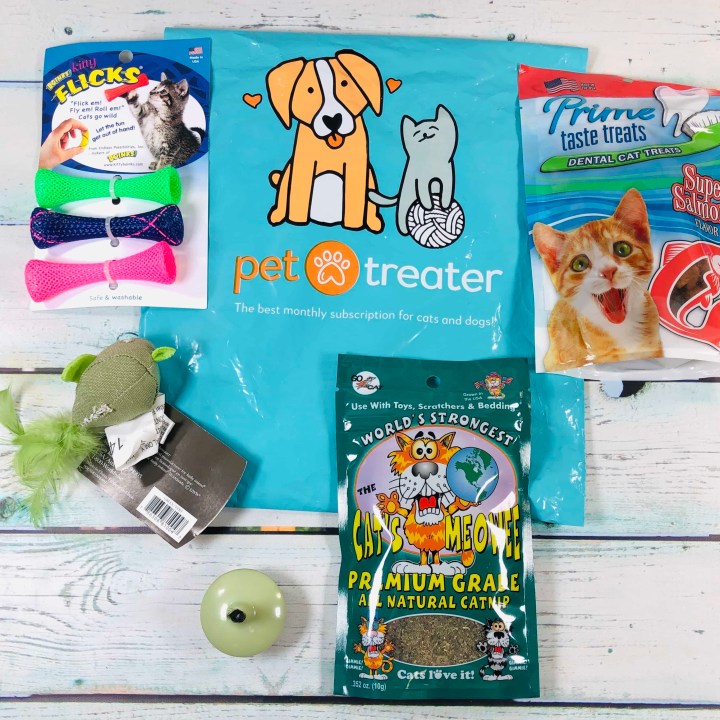 Pet Treater Cat Pack January 2019 Subscription Box Review + Coupon
