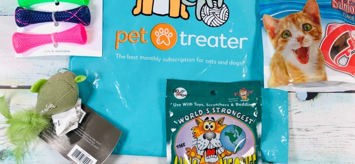 Pet Treater Cat Pack January 2019 Subscription Box Review + Coupon