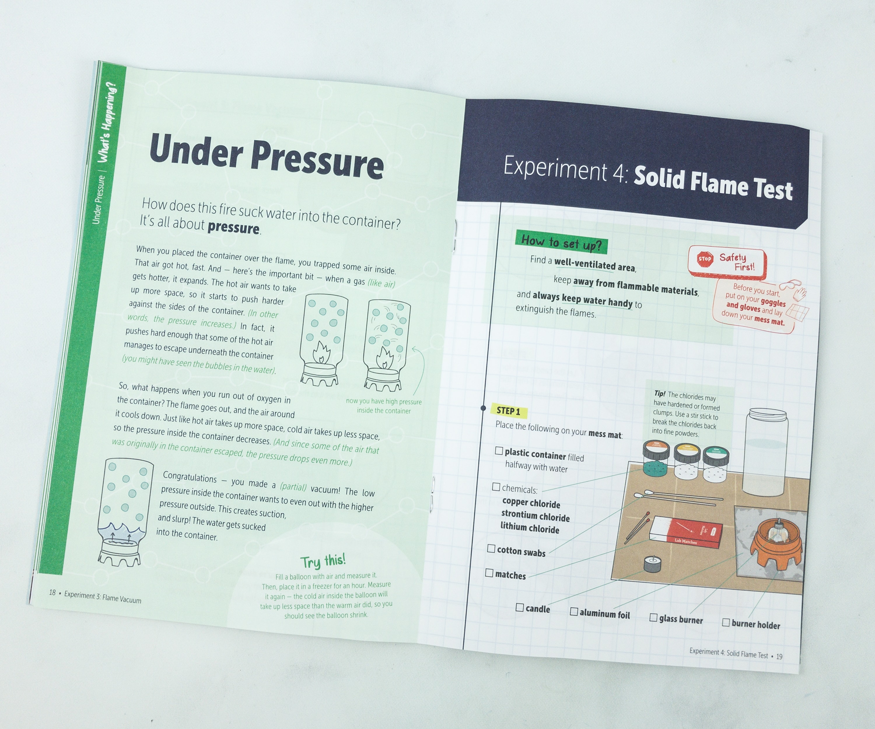 KiwiCo Chemistry Pack Fire Lab Review hello subscription