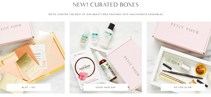 New Petit Vour Curated Beauty Boxes Available Now + Coupon!