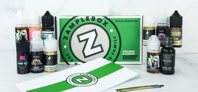 Zamplebox E-Juice February 2019 Subscription Box Review + Coupon!