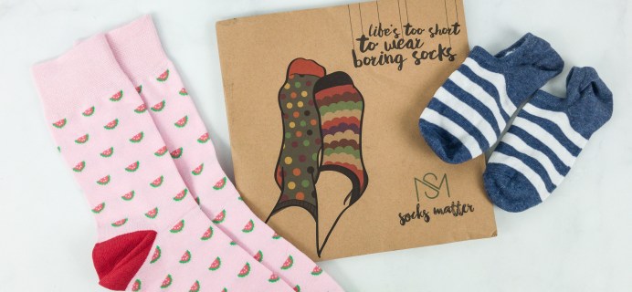 Socks Matter March 2019 Subscription Box Review + Coupon