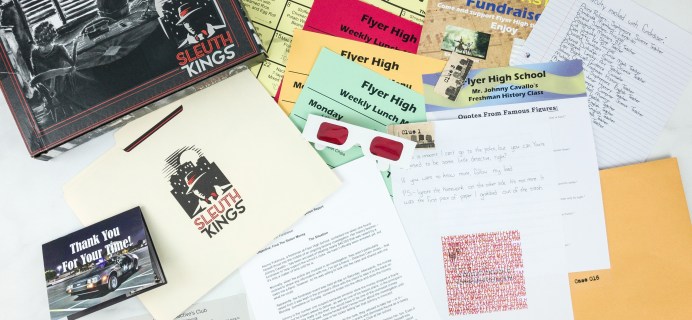 Sleuth Kings Subscription Box Review + Coupons – Case 016 Flyer Fundraiser