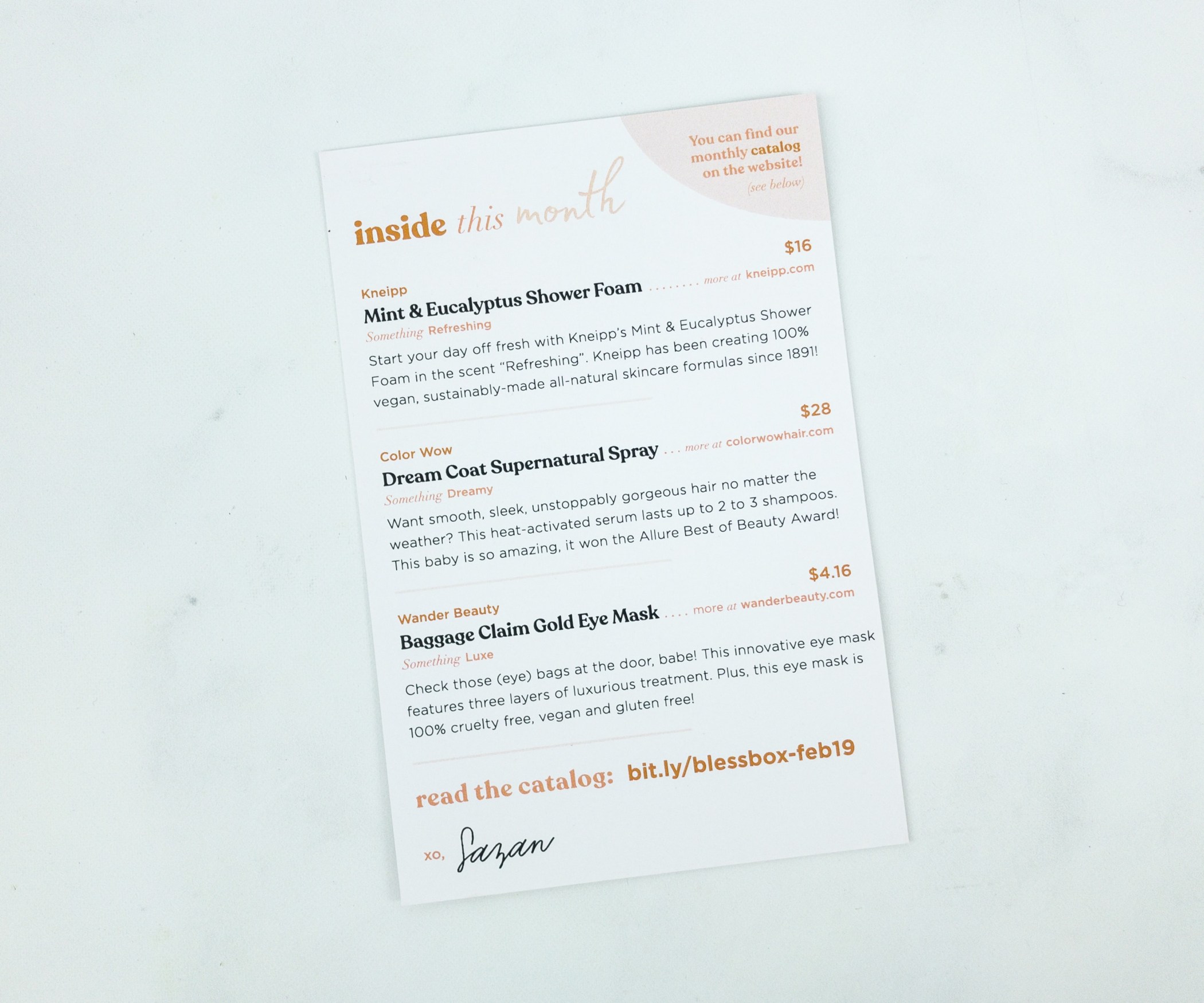 Bless Box February 2019 Subscription Box Review & Coupon Hello