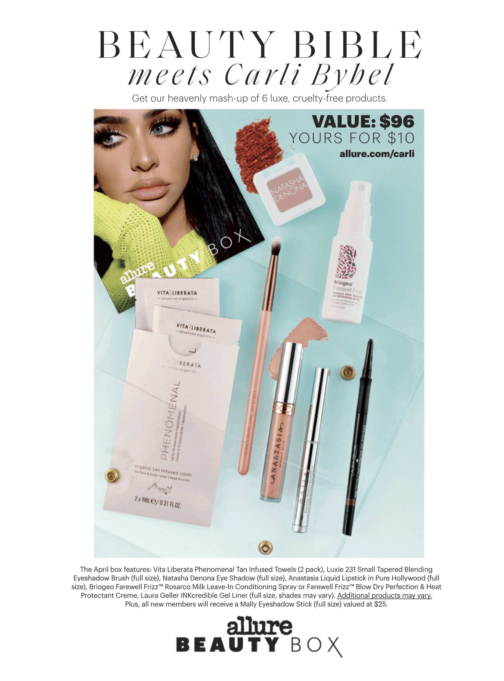 Allure Beauty Box April 2019 Full Spoilers + Coupon! hello subscription