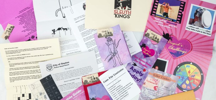 Sleuth Kings Subscription Box Review + Coupons – Case 017 The Cupid Killer