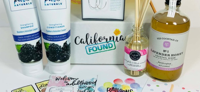 California Found March 2019 Subscription Box Review + Coupon