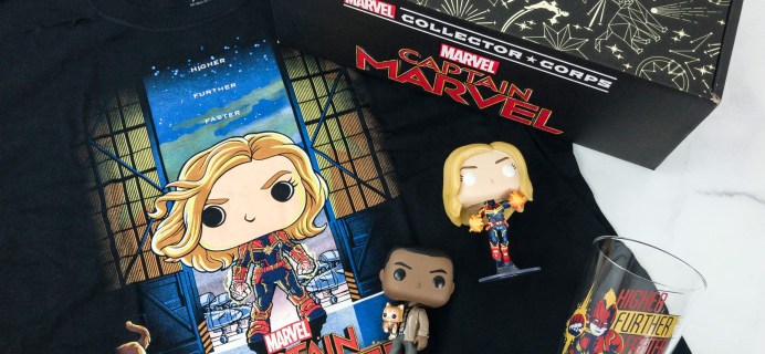 Marvel Collector Corps March 2019 Subscription Box Review – CAPTAIN MARVEL