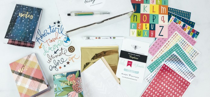 Busy Bee Stationery April 2019 Subscription Box Review