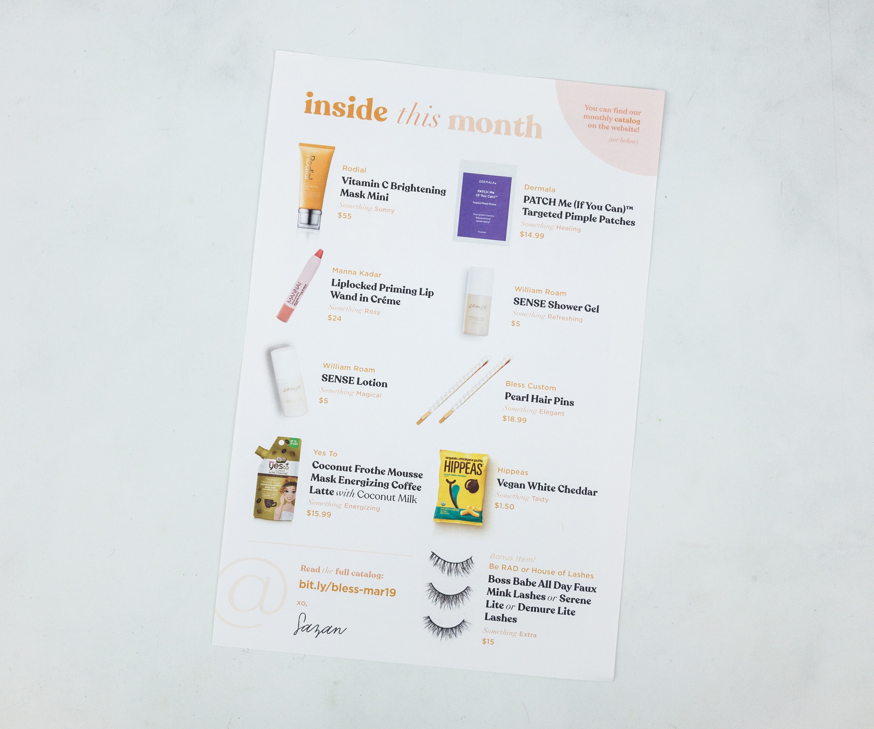 Bless Box March 2019 Subscription Box Review & Coupon Hello Subscription