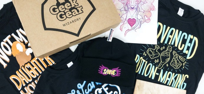 Geek Gear World of Wizardry Wearables February 2019 Subscription Box Review + Coupon