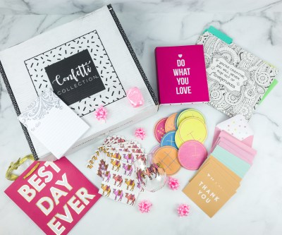 Confetti Collection April 2019 Subscription Box Review – BEST DAY EVER BOX