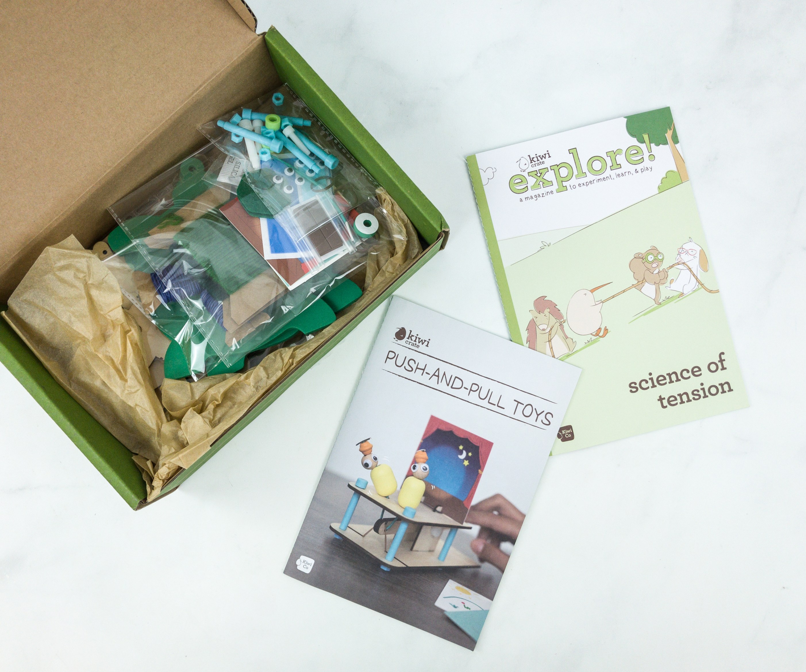 Kiwi Crate Review & Coupon PUSH AND PULL TOYS Hello Subscription