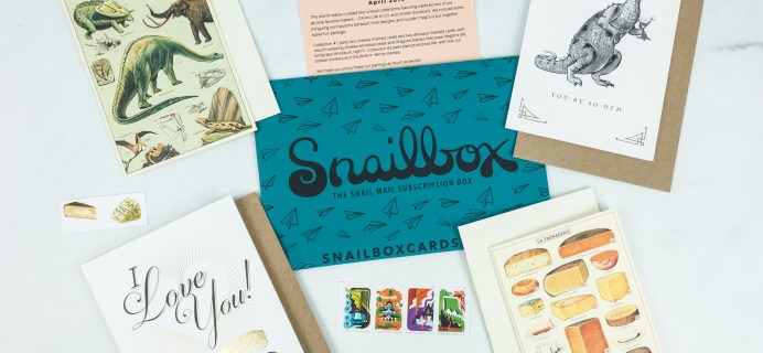 Snailbox April 2019 Subscription Box Review + Coupon