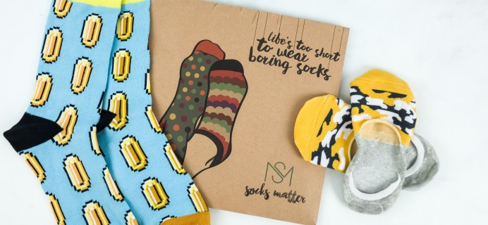 Socks Matter April 2019 Subscription Box Review + Coupon