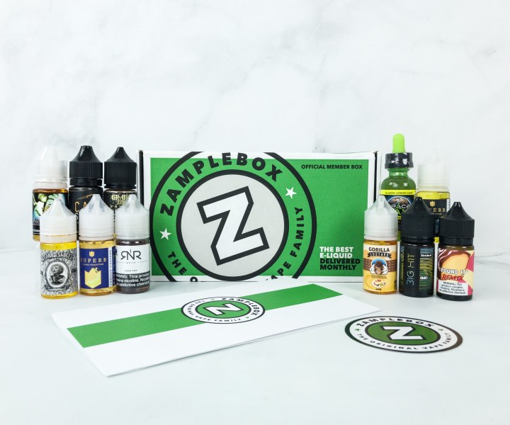 Zamplebox E-Juice April 2019 Subscription Box Review ...