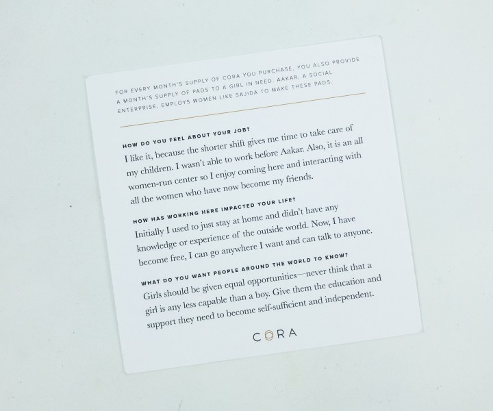 Cora Tampons Subscription Box Review Hello Subscription