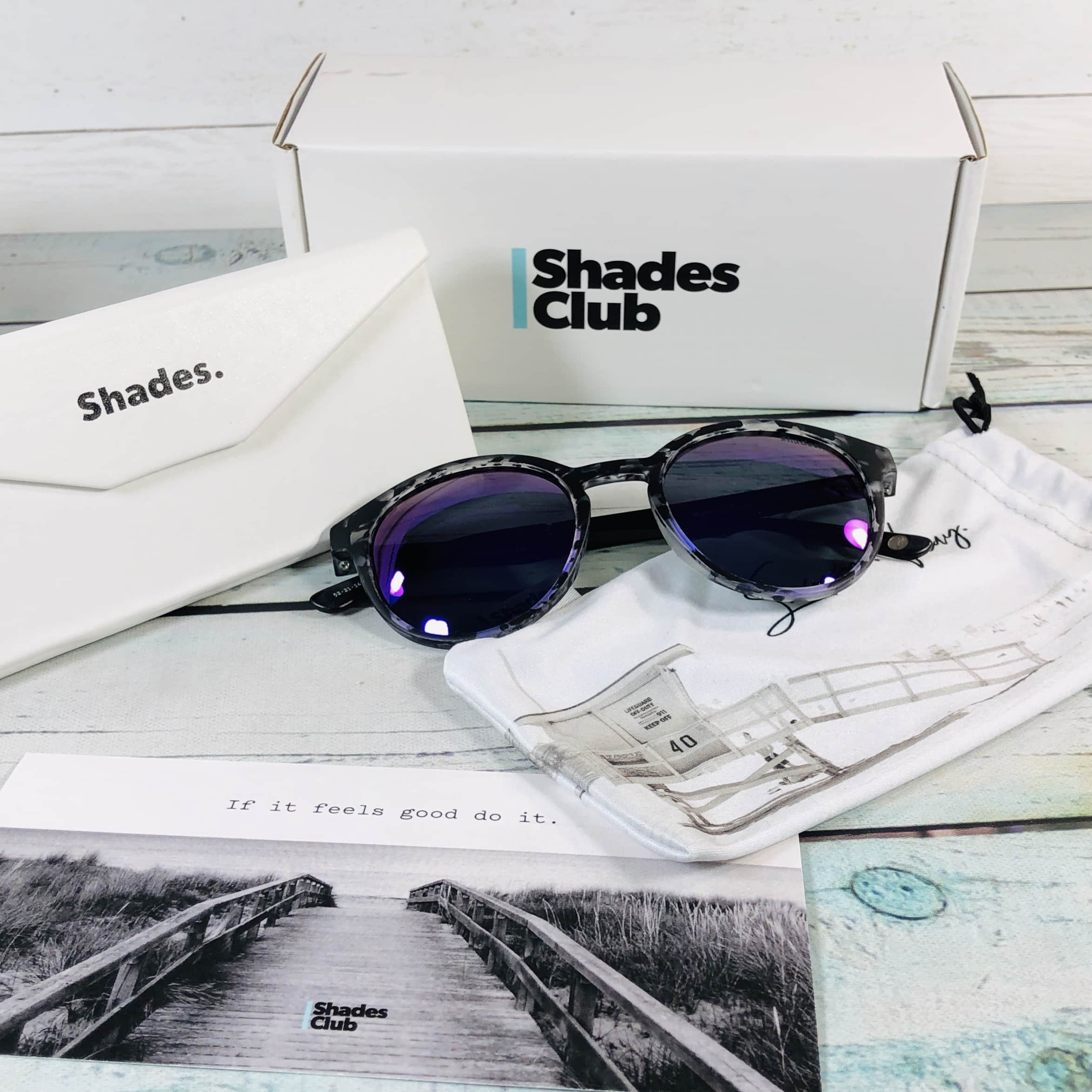 Shades Club April 2019 Subscription Box Review + Coupon Hello