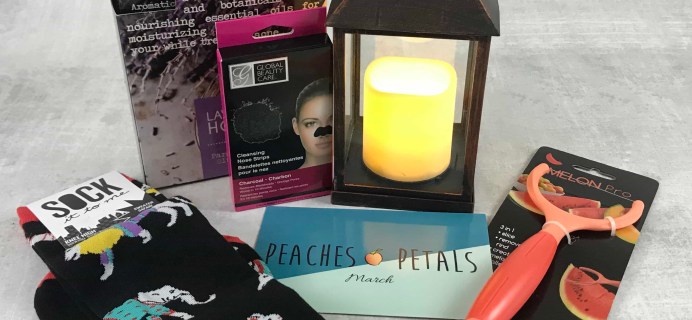 Peaches and Petals March 2019 Subscription Box Review & Coupon
