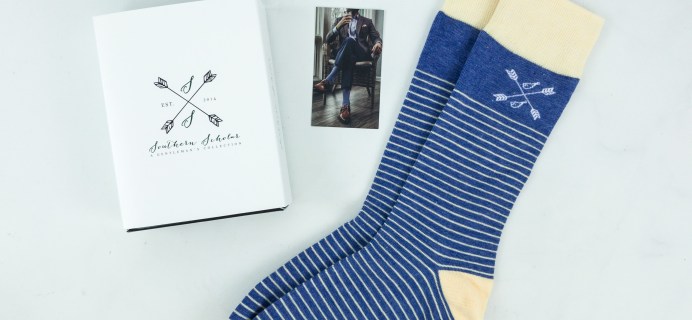 Southern Scholar May 2019 Men’s Sock Subscription Box Review & Coupon