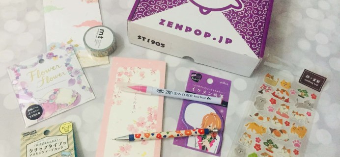 ZenPop Japanese Packs May 2019 Review – Stationery Box