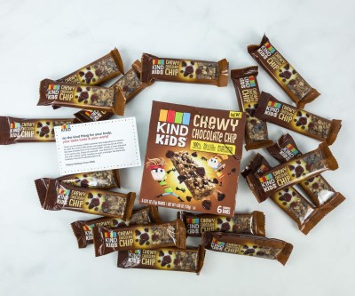 KIND Snack Club Subscription Box Review + $20 Off Coupon – Kids Chewy Chocolate Chip Bars