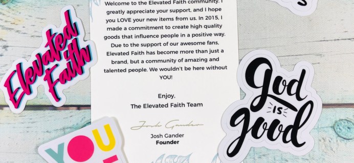 Elevated Faith Sticker Club May 2019 Subscription Box Review + Coupon