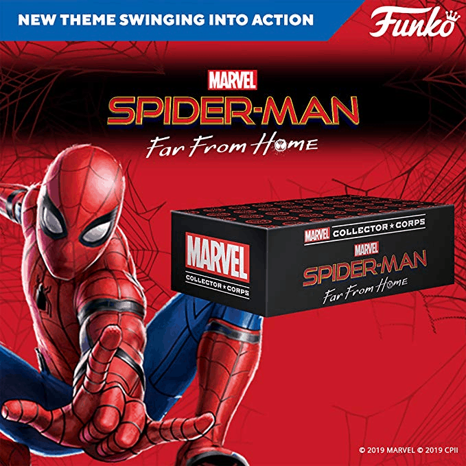 Marvel collectors. Collector Corps Spider man. ФАНКО человек паук коллектор Корпс. Funko Marvel Collector Corps Spider man far from Home. Marvel Collector Corps.