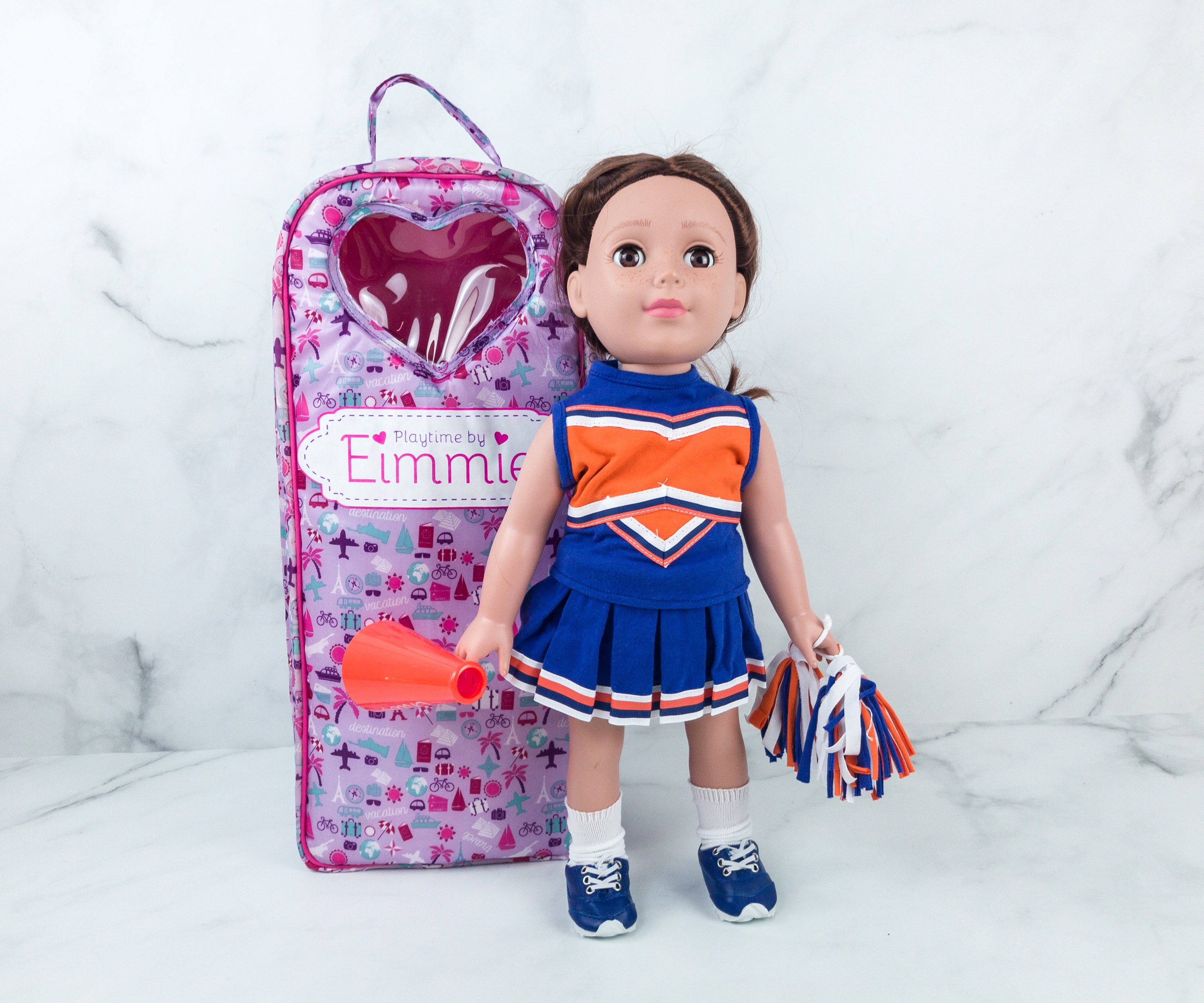 Playtime by Eimmie 18 Inch Doll Cheerleader Outfit and Accessories