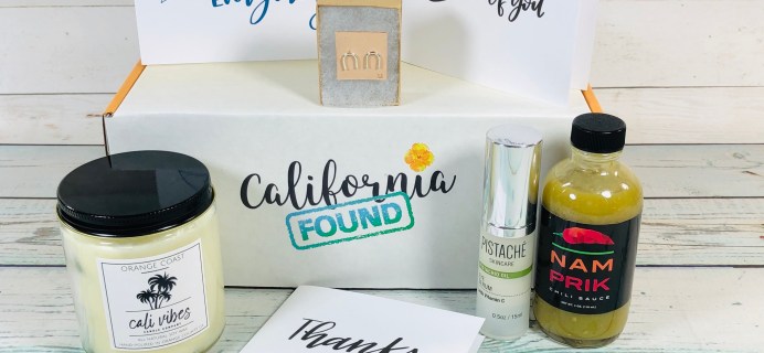 California Found May 2019 Subscription Box Review + Coupon