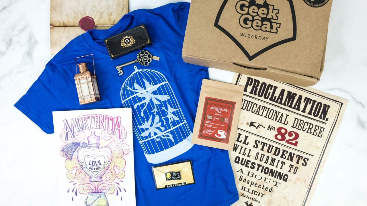 Geek Gear World Of Wizardry May 19 Subscription Box Review Coupon Hello Subscription