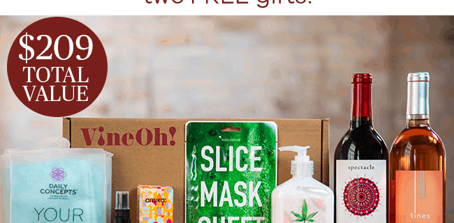 VineOh! Box Sale: Get $10 OFF + 2 Free Gifts!