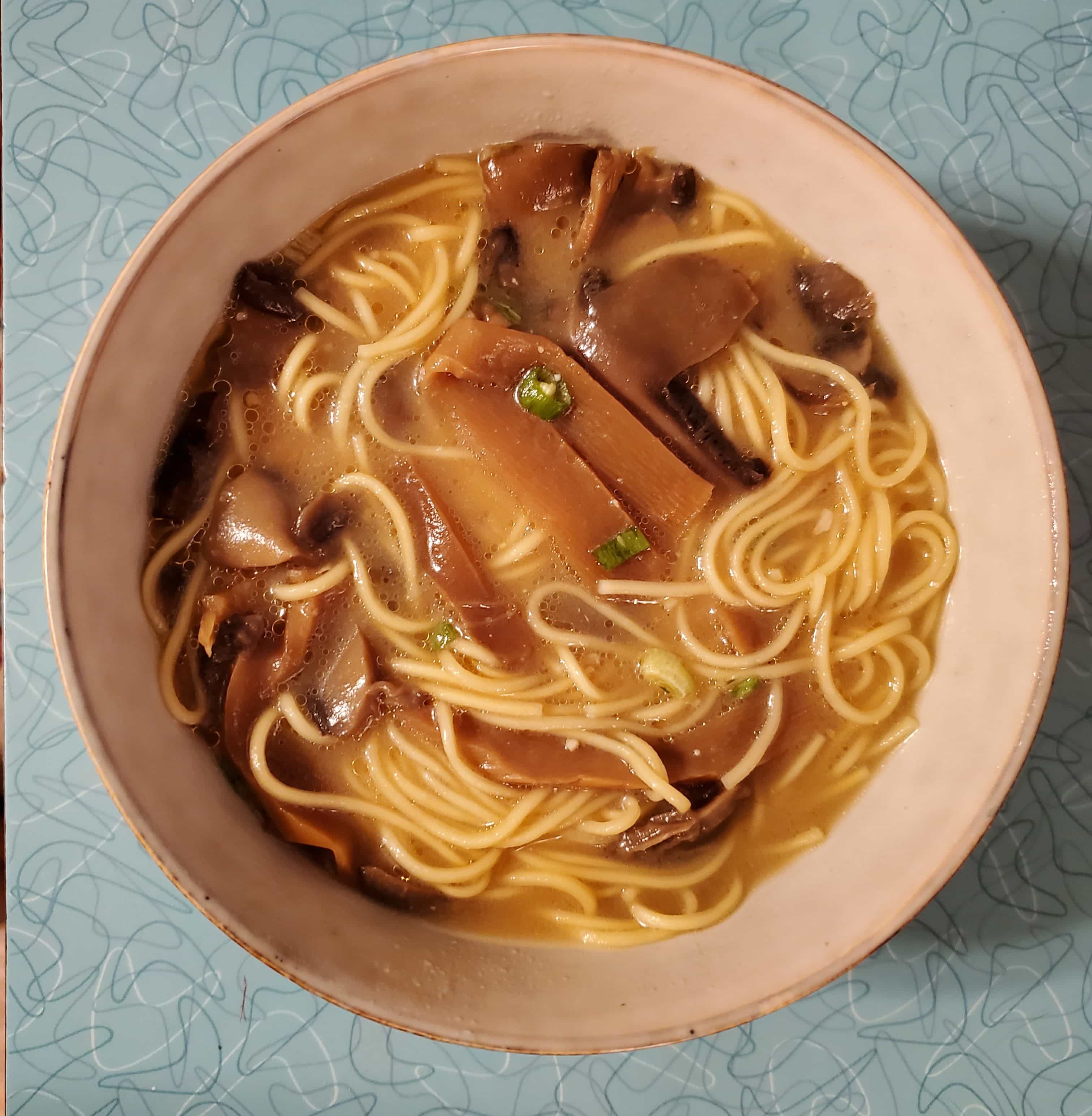 Miso Ramen plated in bowl