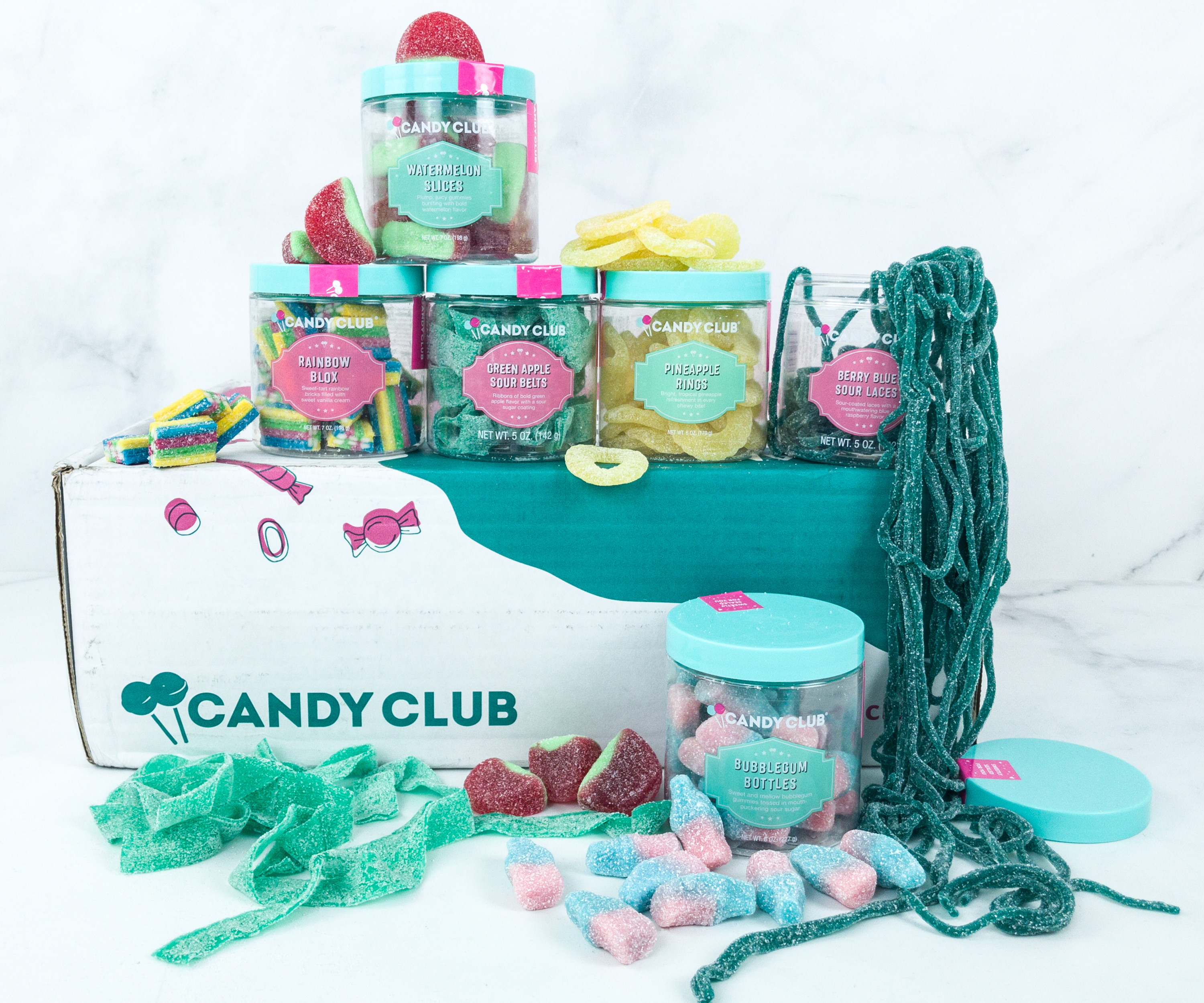 Amazon.com : Candy Club Gourmet Birthday Treats Collection, 2 Pack of Sour  Birthday Treats, Rainbow Sour Belts and Triple-Decker Sour Bears, For Gifts,  Parties, Snacks, Candy Buffets, etc. - Two Jars, 5
