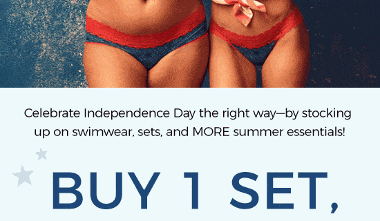 Adore Me Fourth of July Flash Sale: Buy One Set, Get One FREE!